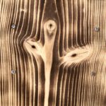 vogelnistkasten geflammt detail